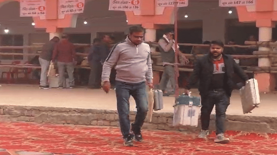 Polling party left from Dhanipur Mandi for Khair