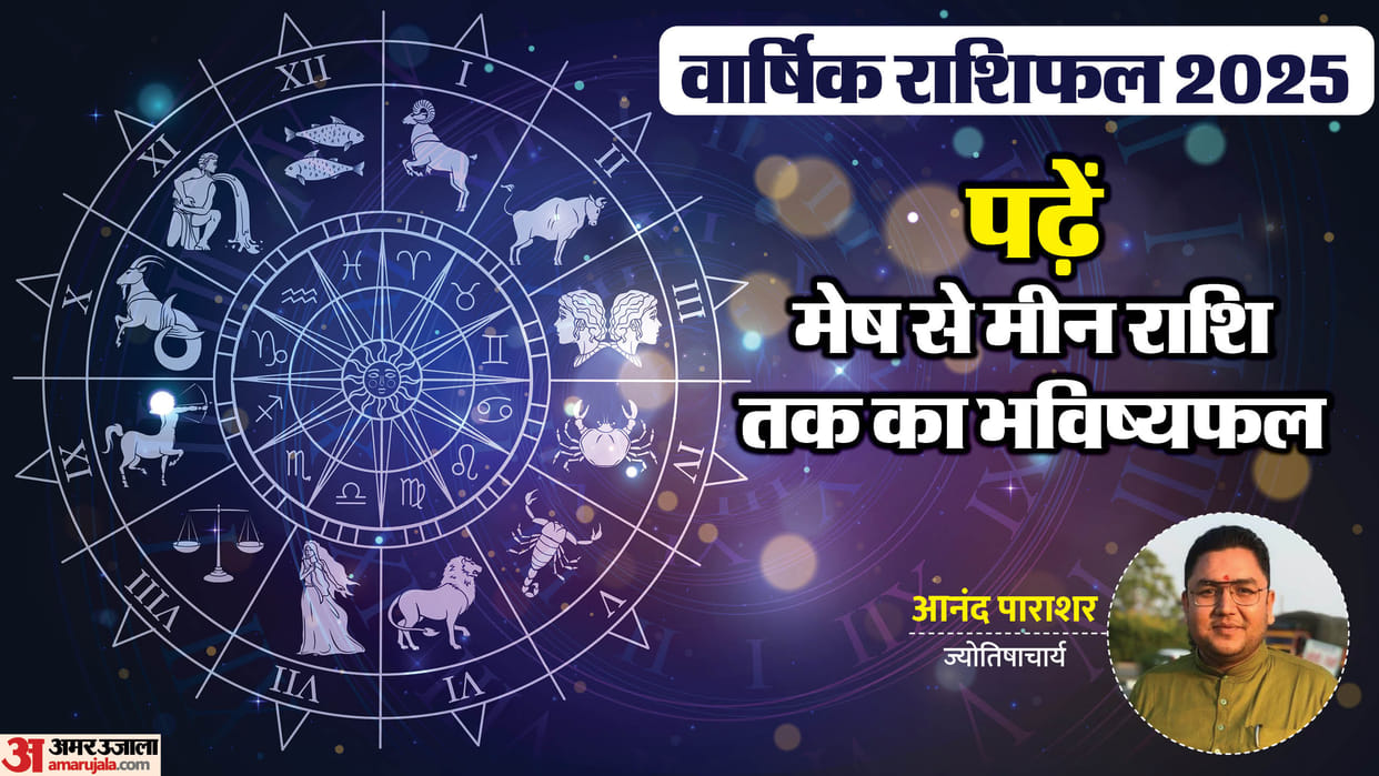 Yearly Horoscope Prediction 2025 varshik rashifal Mesh to Meen Know New Year Jyotish Rashifal all zodiac sign
