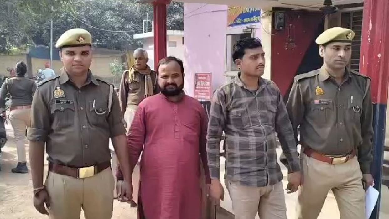 two accused arrested for attacking disabled person family in shahjahanpur