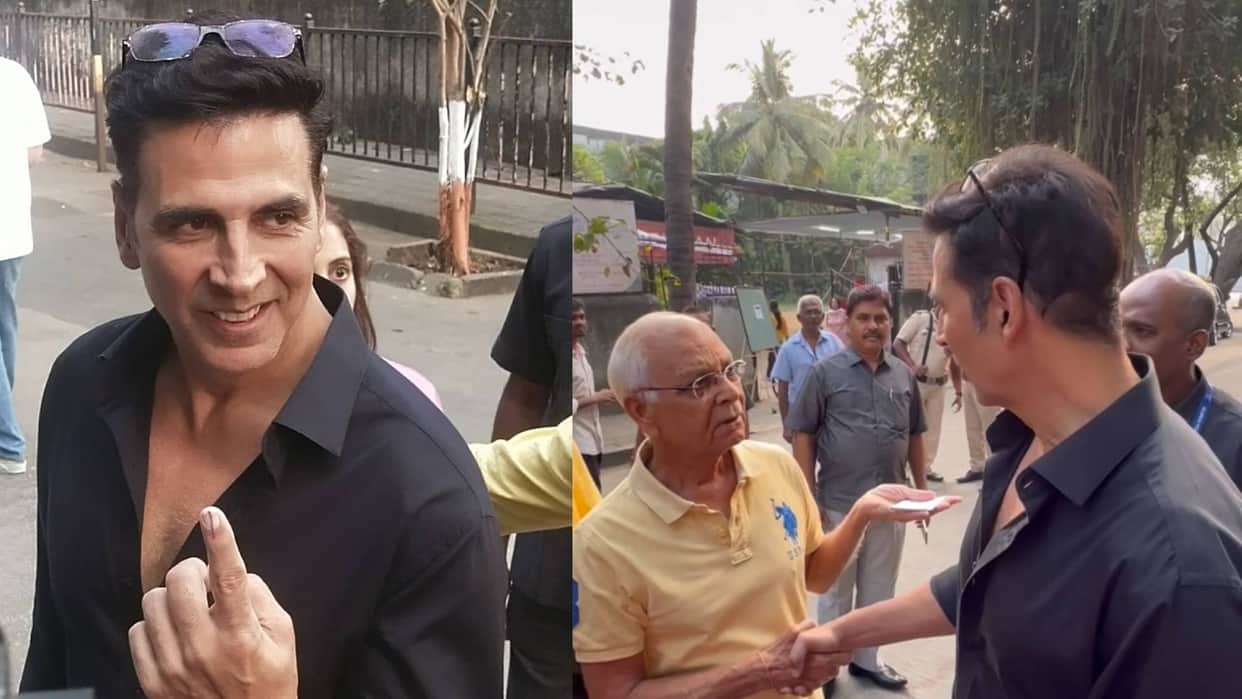 Maharashtra Assembly Elections 2024 Elderly fan Complains to akshay kumar about his Public Toilet video viral