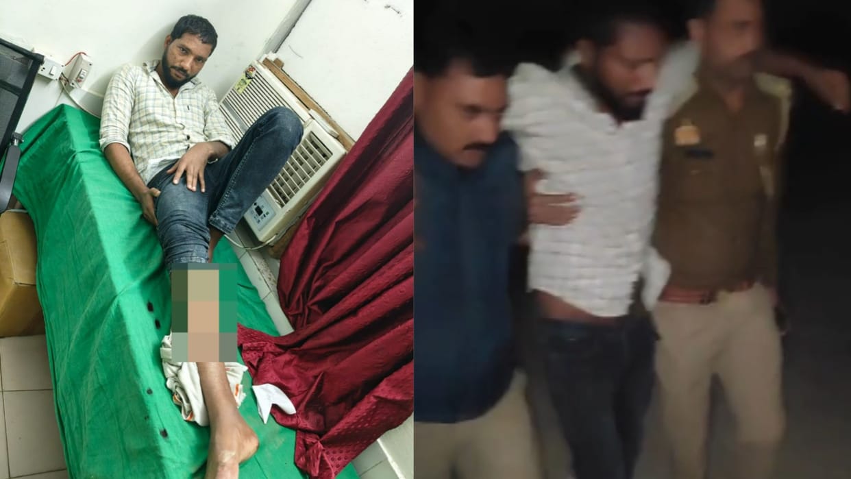 jaunpur police encounter miscreant injured after shot