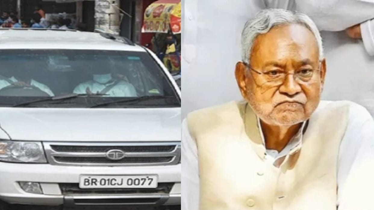 Bihar News : Bihar Police traffic challan on cm nitish kumar vehicle PUC fail challan due