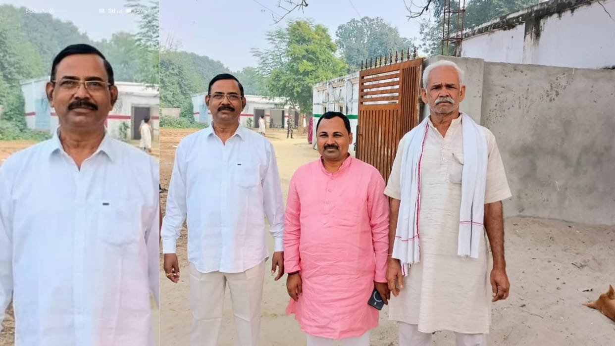 First he voted at the polling station then got his photo clicked he died