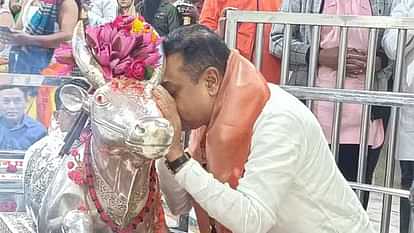Ujjain: Puri MP Sambit Patra visited Baba Mahakal