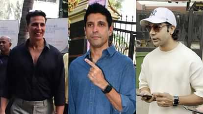 Maharastra Elections 2024 stars vote akshay kumar rajkummar kartik aaryan Ritesh Deshmukh Genelia ali fazal