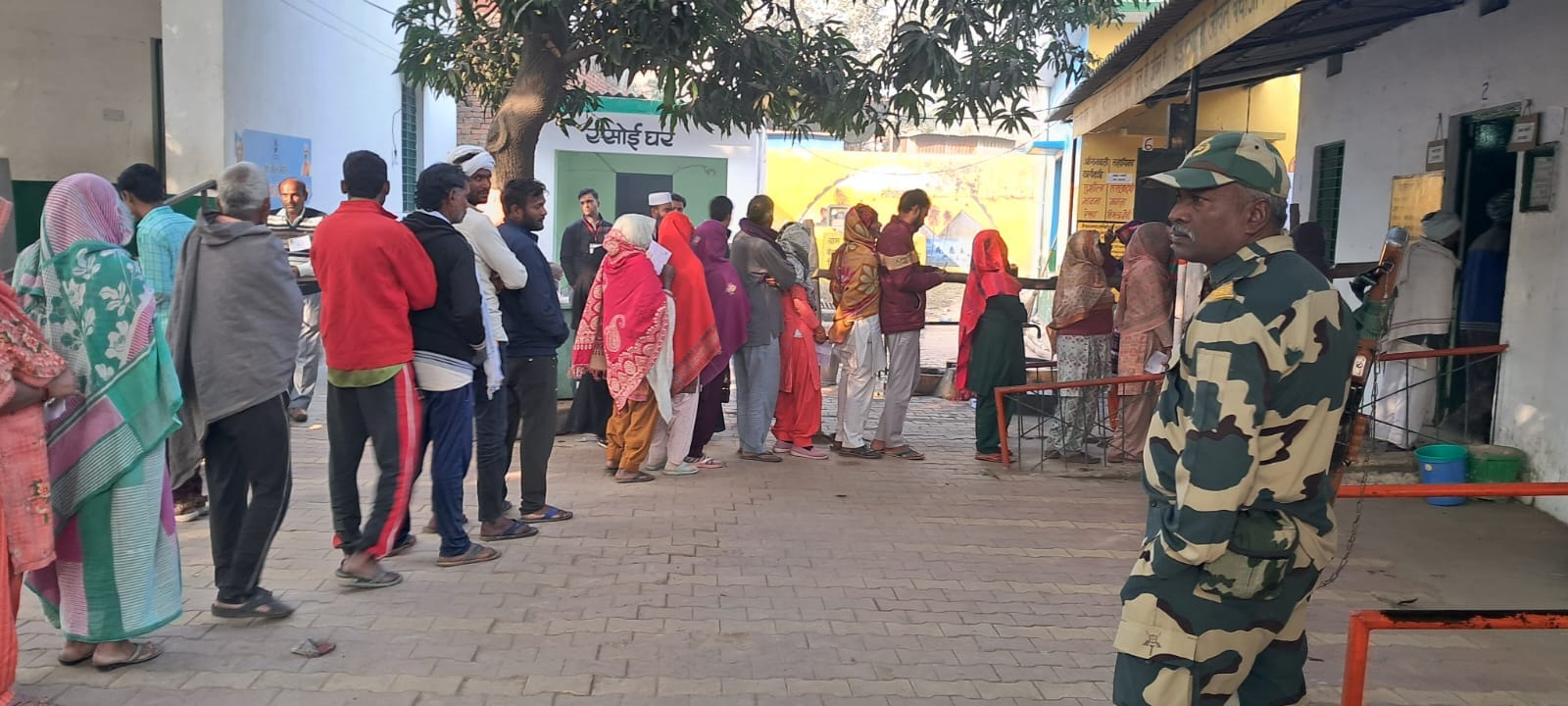 By-election in pictures: Voting continues in Meerapur amid tight security, candidates of 11 parties including