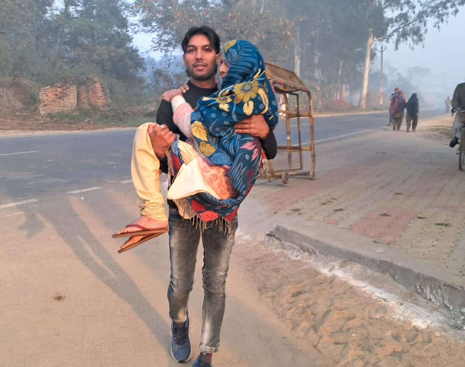 By-election in pictures: Voting continues in Meerapur amid tight security, candidates of 11 parties including