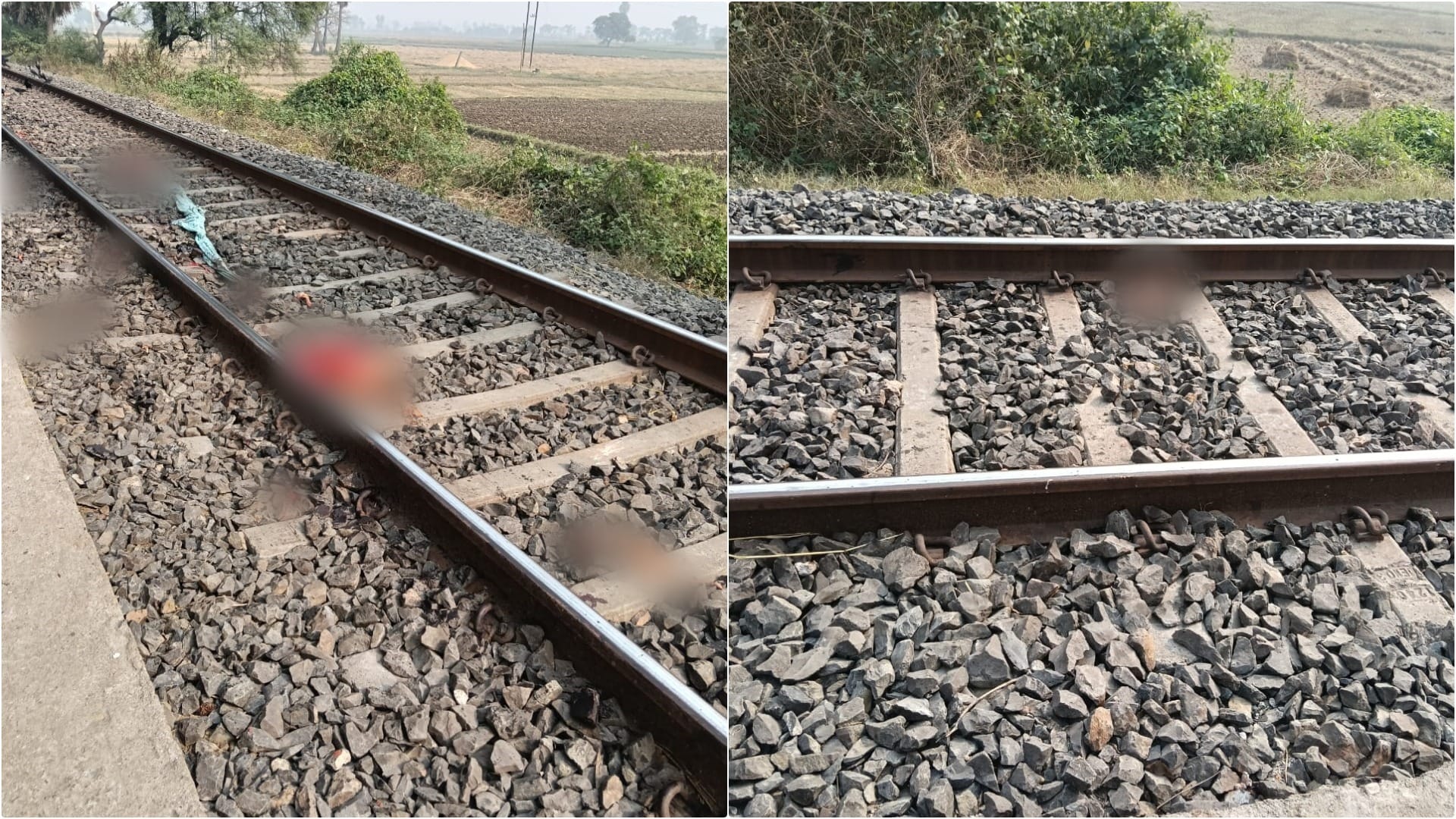 Nalanda: Elderly woman lying on track after covered head, body parts cut by train scattered on tracks-platform