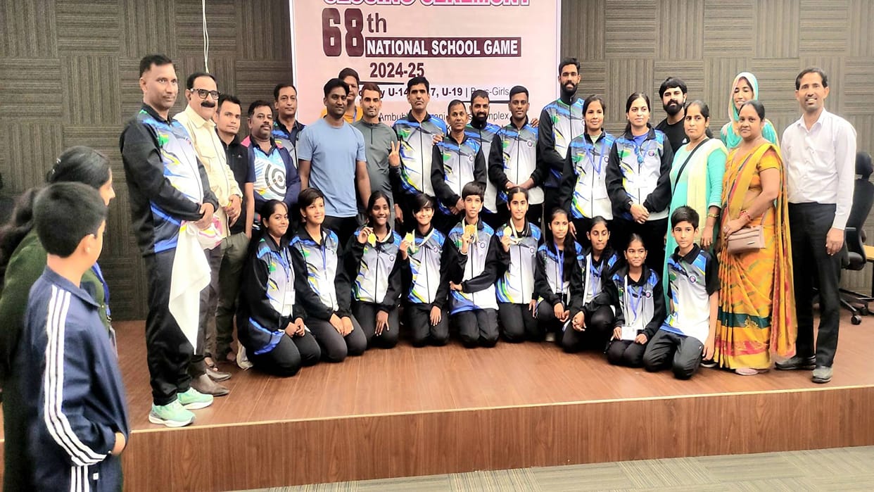 Kekri News Girls of Rajasthan hit target accurately in national archery won gold in team event