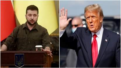 वोलोदिमीर जेलेंस्की और डोनाल्ड ट्रंप।