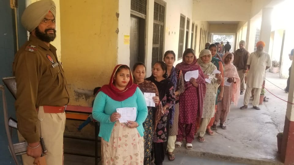 decline in voting percentage in by-elections on four assembly seats of Punjab
