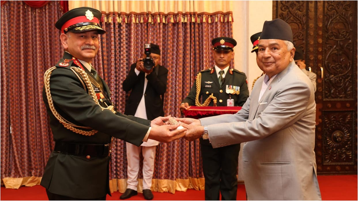 President of Nepal followed 74 years old tradition, gave Honorary Maharathi Award to Indian Army Chief