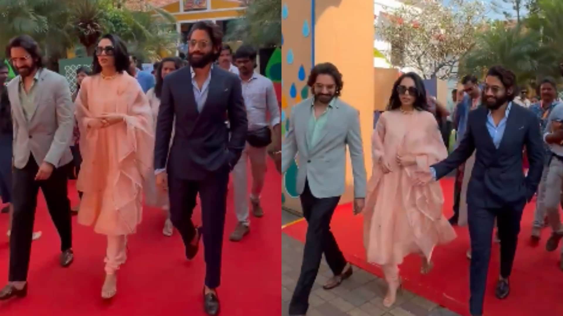 Naga Chaitanya And Sobhita Dhulipala attend iffi goa 2024 with family members ahead of wedding