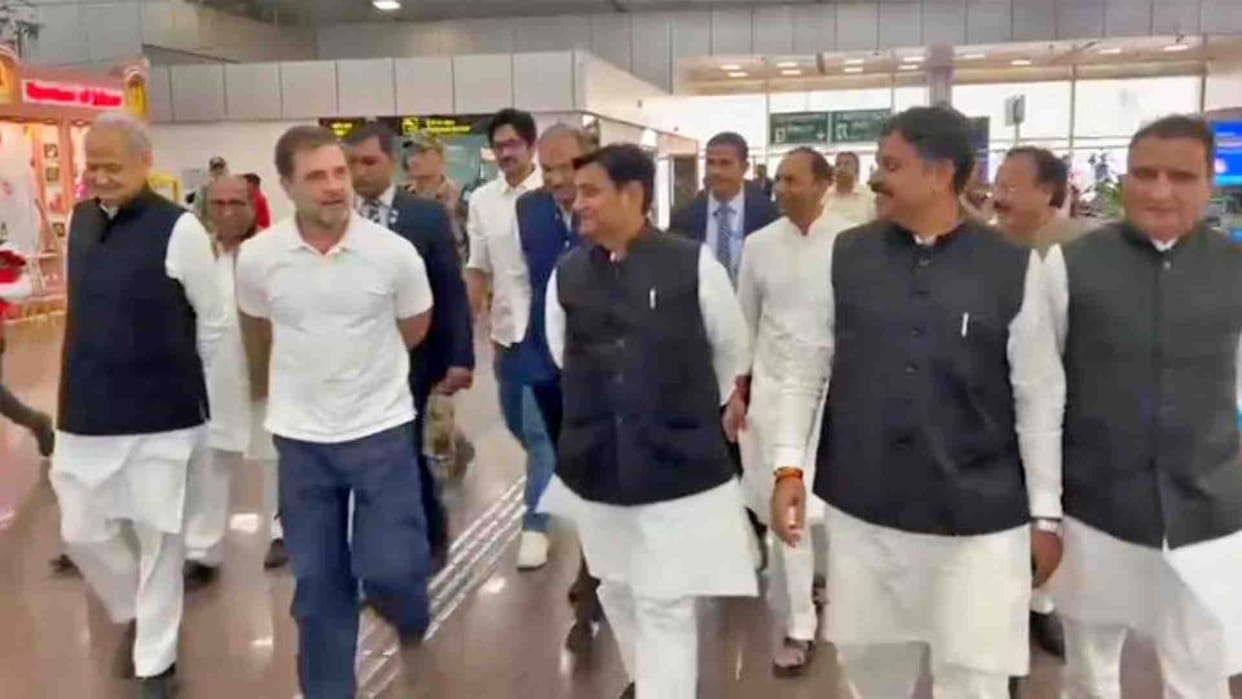 Jaipur News: Gandhi family reached Jaipur on a three-day stay due to personal work