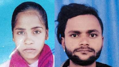 मृतका रुचि व मृतक मान सिंह।