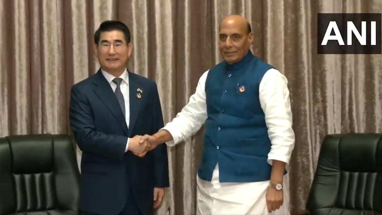 ASEAN Defence Ministers Meeting Plus Laos Rajnath singh meeting with us south korea new zealand counterparts