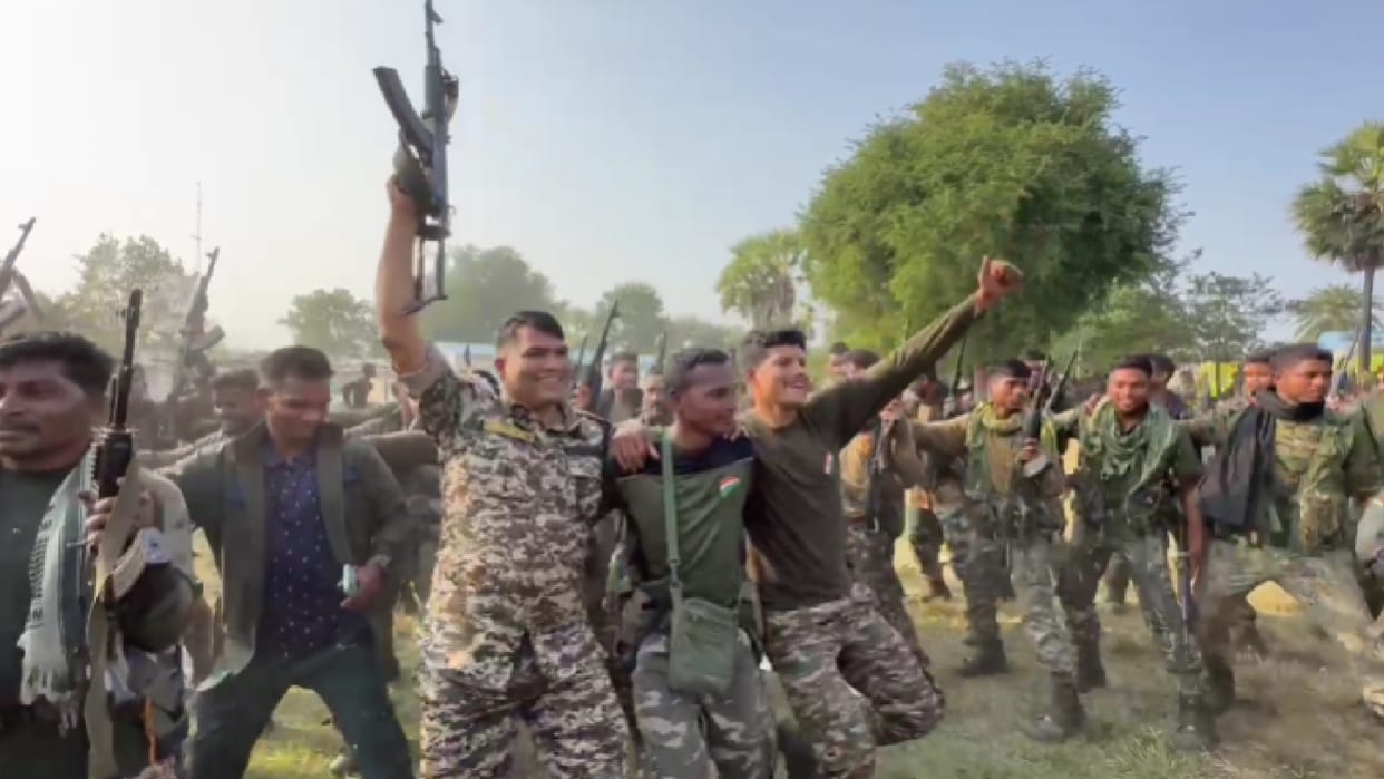 Celebrations after killing 10 Naxalites encounter, soldiers danced to the song Adivasi Jangal Rakhwala in CG