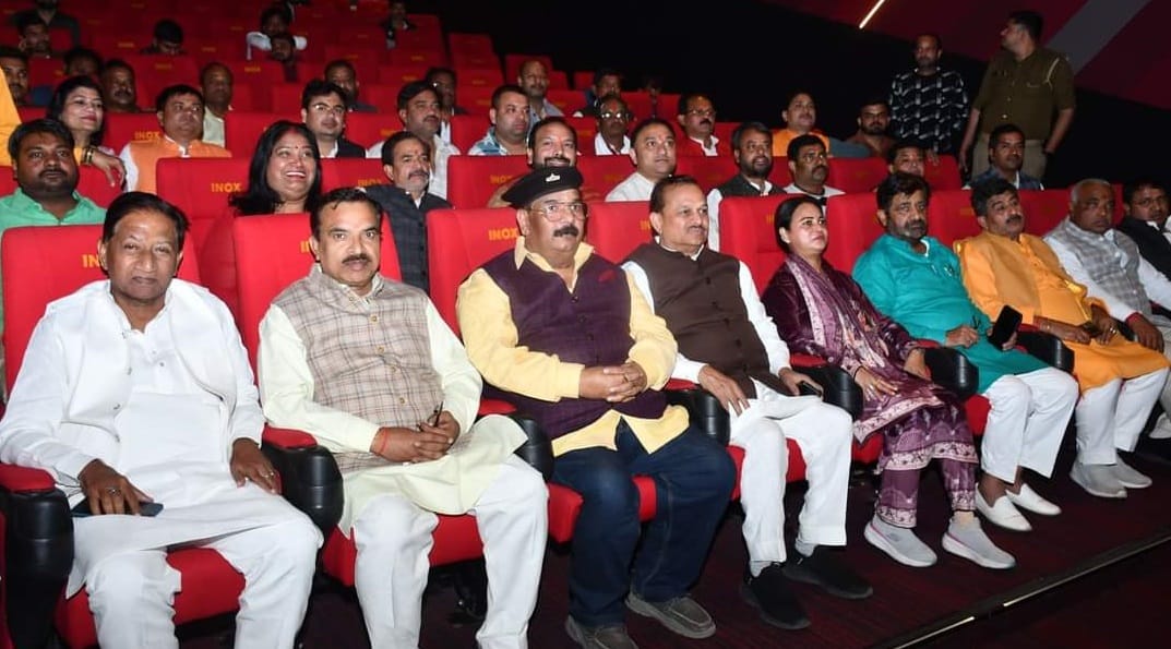 BJP workers watched The Sabarmati Report show held in Z Square appeal to the public to watch the film