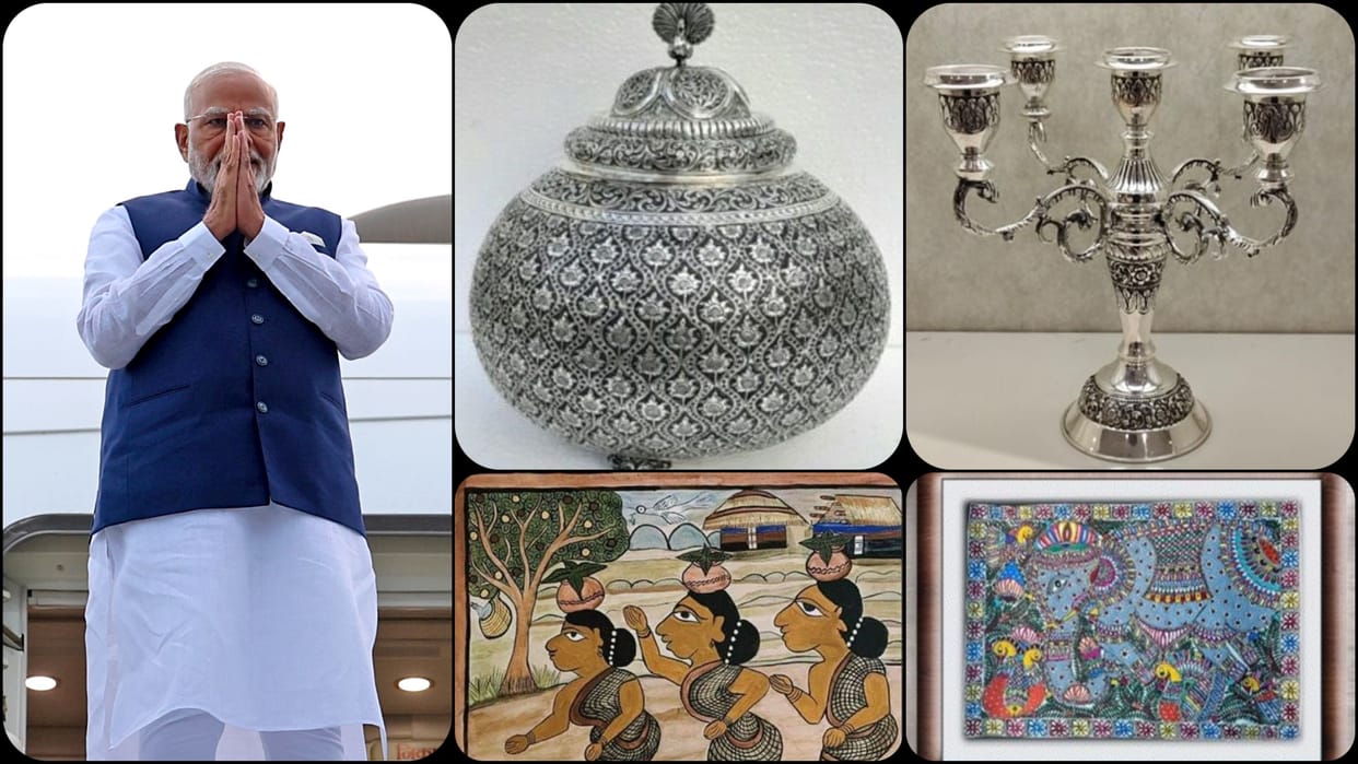 PM Modi in recent visit to Nigeria, Brazil, Guyana gifted unique gifts from all country to other leaders