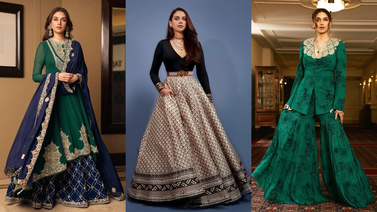 Sangeet Outfit Idea inspired by aditi rao hydari images