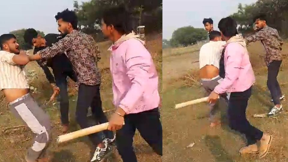 bullies together beat two youths with bricks and sticks in Bulandshahr