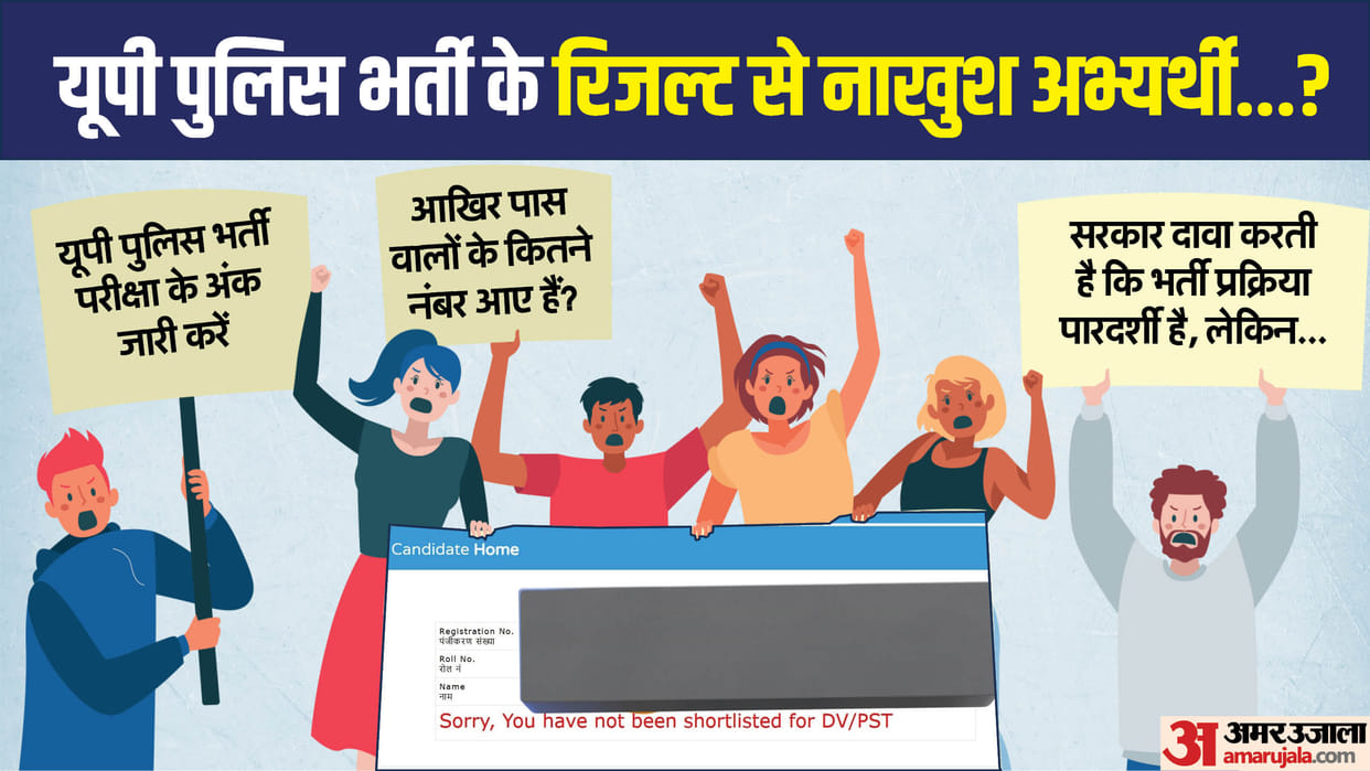 Candidates unhappy with the result of UP Police Result, demanding to release the marks of all