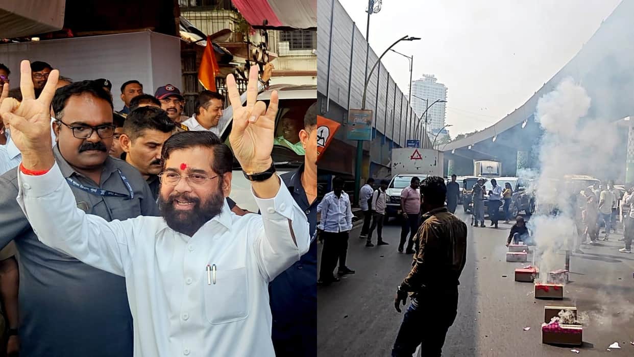 Maharashtra and Jharkhand Assembly Election 2024 result celebration photos news in hindi