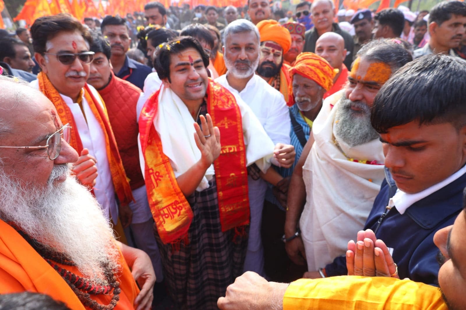 Bageshwar Baba: Third day of padyatra, Dhirendra Shastri said- We are not products of Modi but of Hindutva