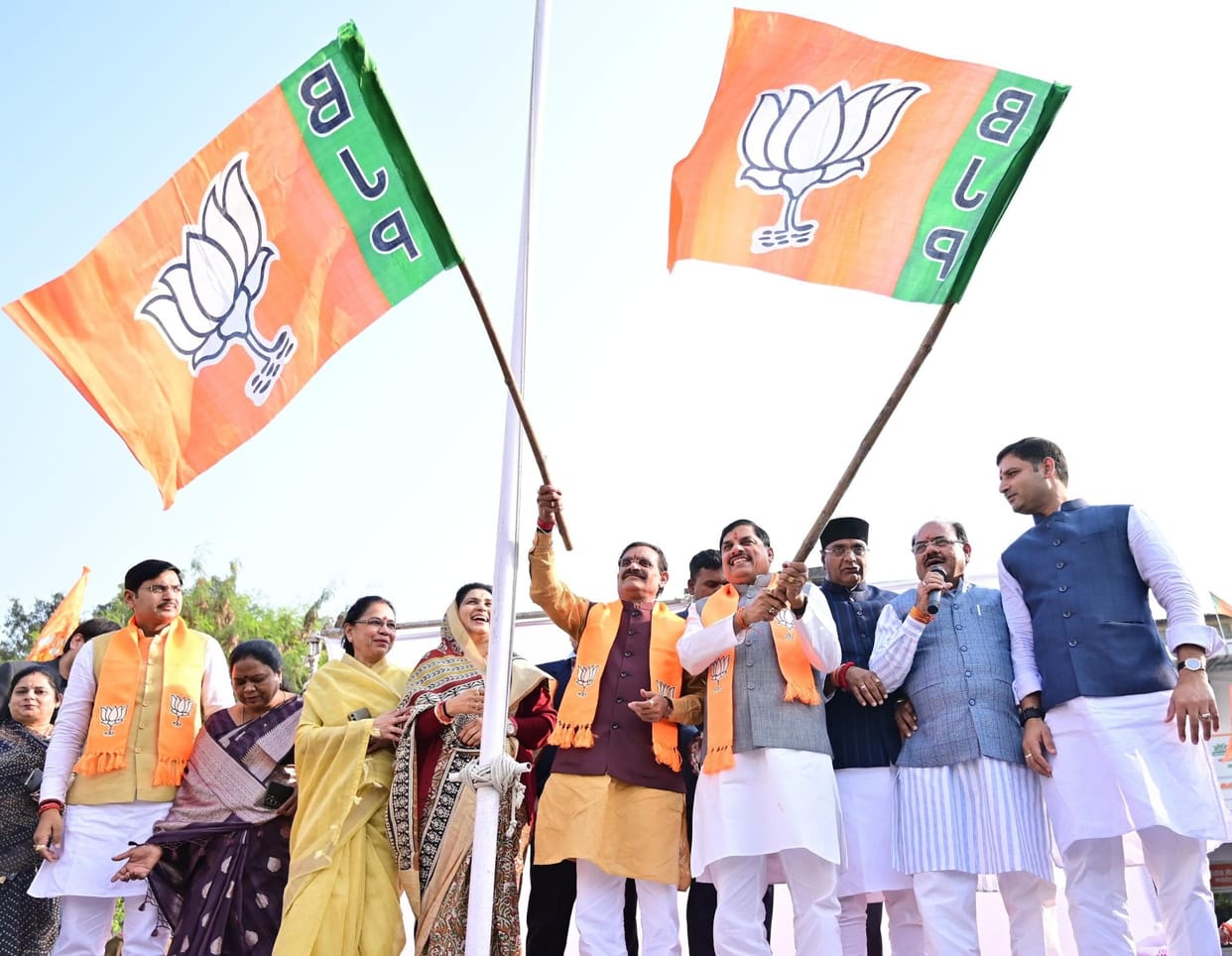 MP News: Victory festival organized in BJP office, CM said - This victory is the victory of public trust towar