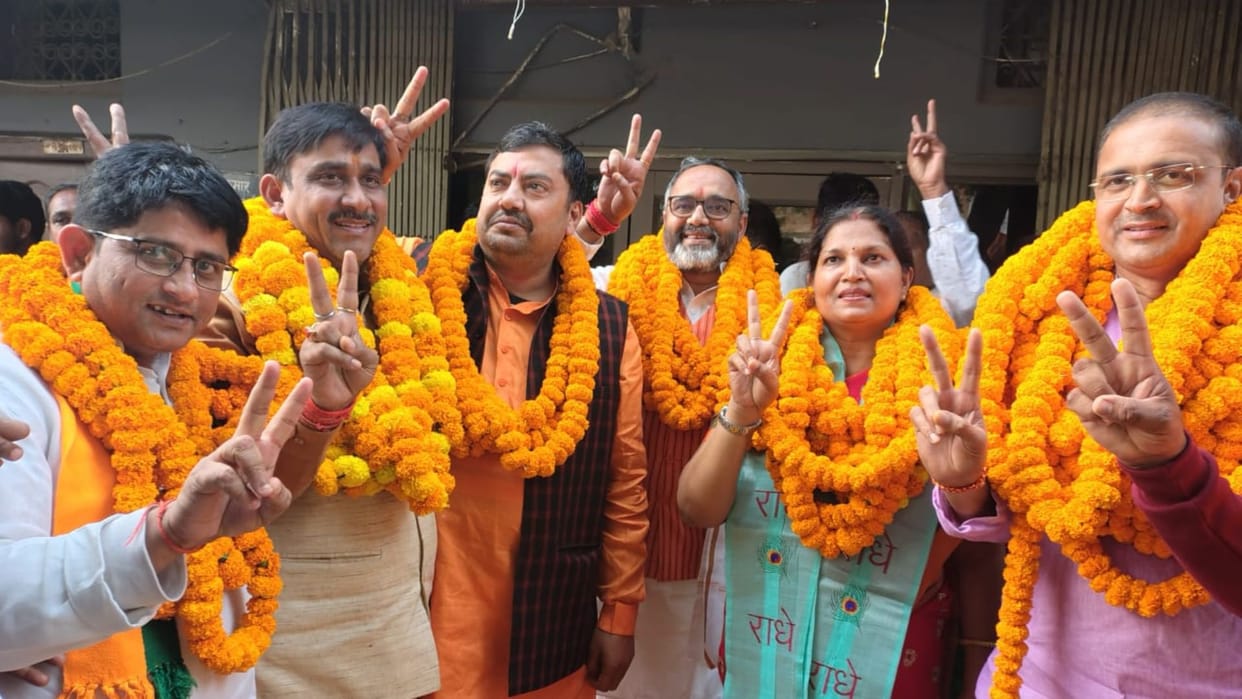 Majhawan by-election Yogi three meetings, Brajesh and Keshav four chowpals atmosphere