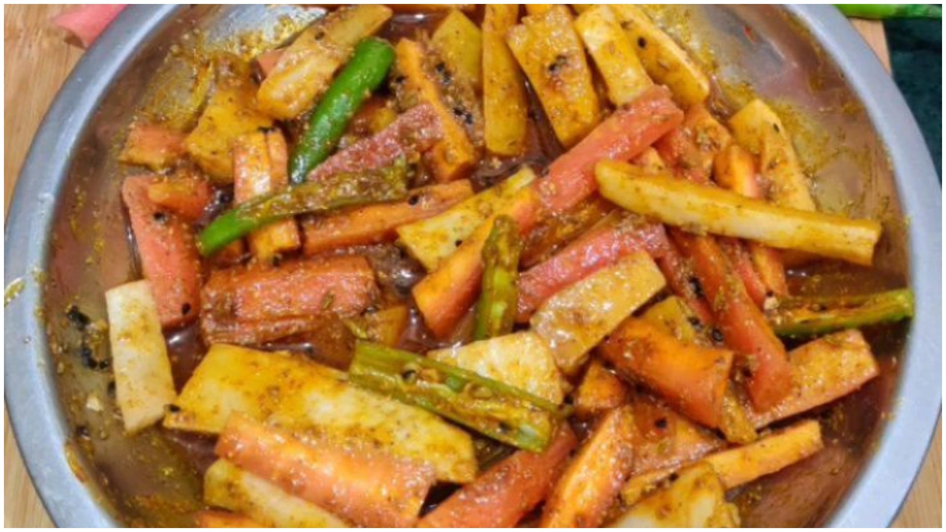 Winter Special Instant achar recipe in hindi traditional mix veg pickle Recipe