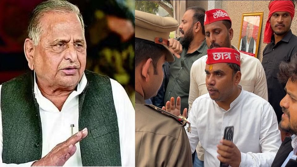 Agra Dr. BR Ambedkar university removed Mulayam Singh photo from the alumni list on website