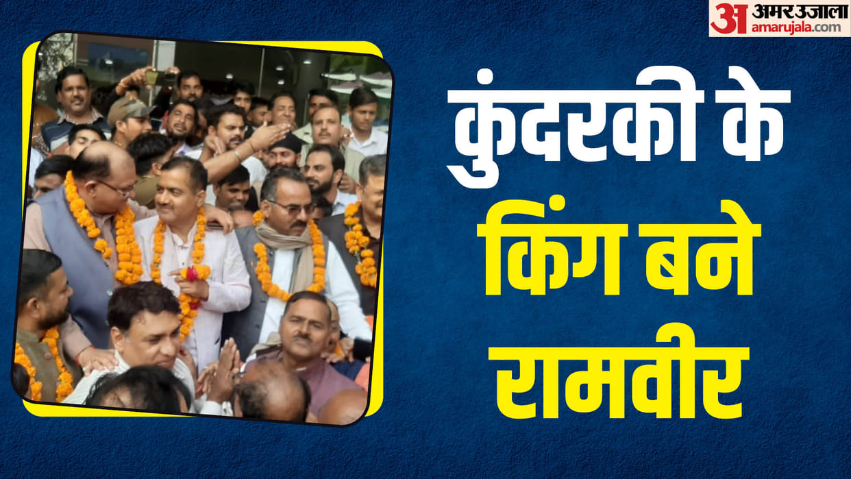 BJP historic victory: Ramveer made inroads into SP stronghold, defeated Rizwan in Kundarki