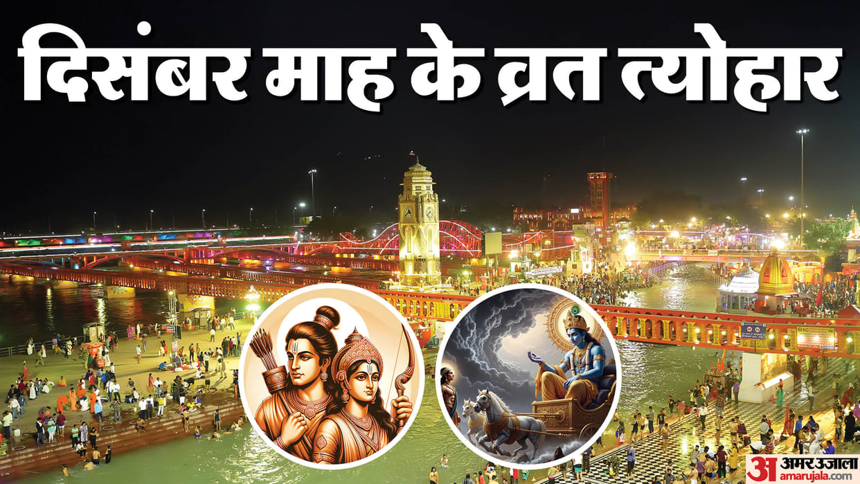 December 2025 Vrat Tyohar And Grah Gochar List Mokshada Ekadashi Kharmas to Guru Gobind Singh Jayanti