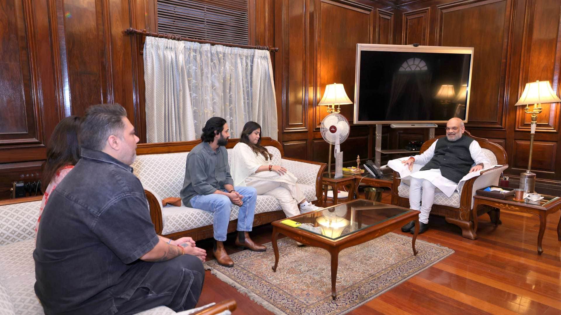 The Sabarmati Report Union Home Minister Amit Shah met ekta kapoor vikrant massey Raashii Khanna watch photos