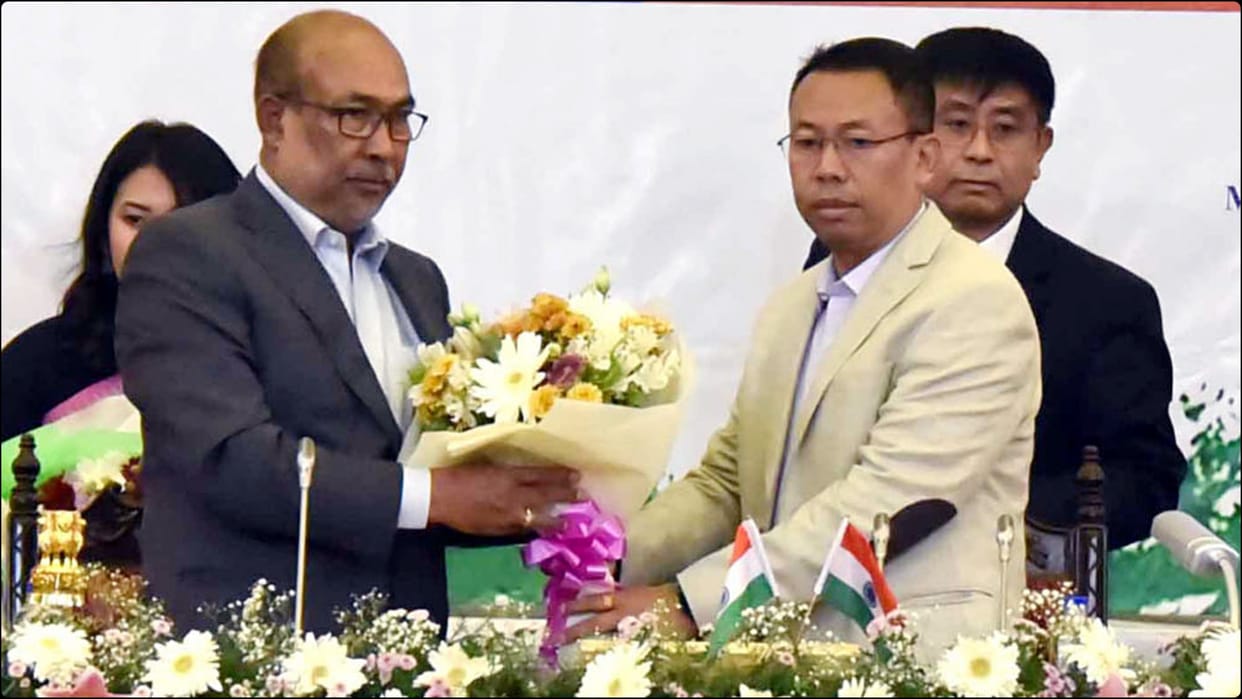 Decision on resignation to be taken by God, says Manipur Speaker Thokchom Satyabrata, news in hindi