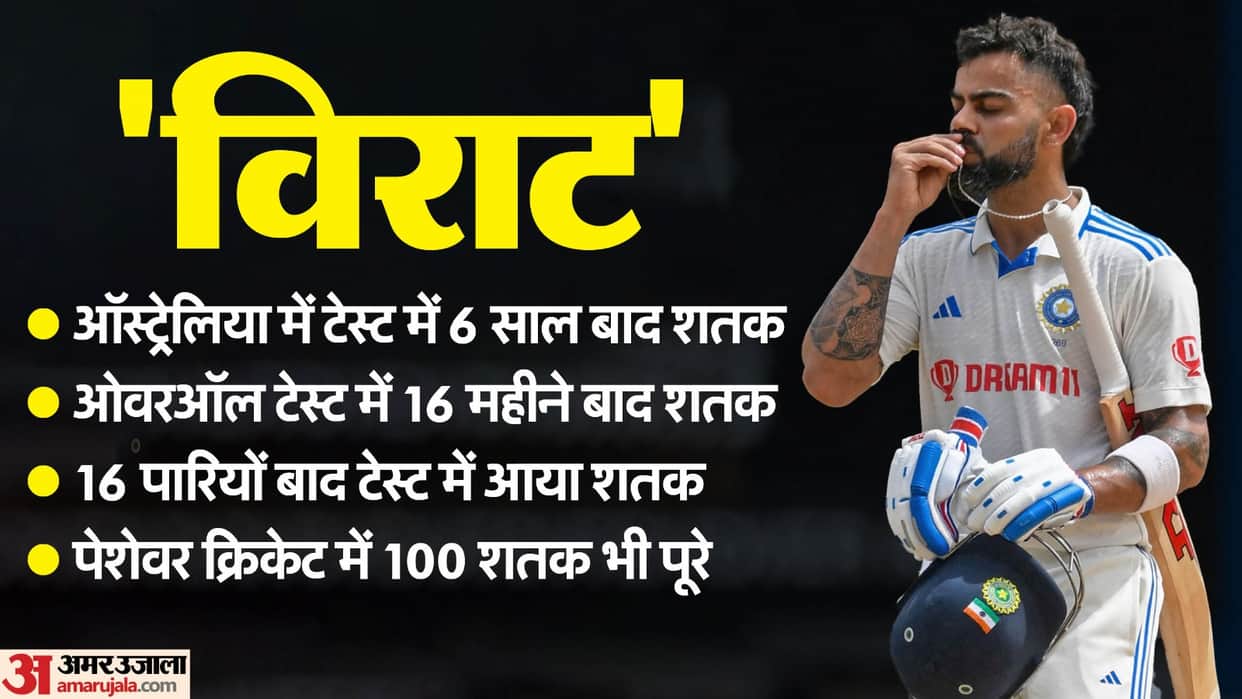 Virat Kohli surpasses Sachin Tendulkar record for most Test century in Australia stats and records in hindi