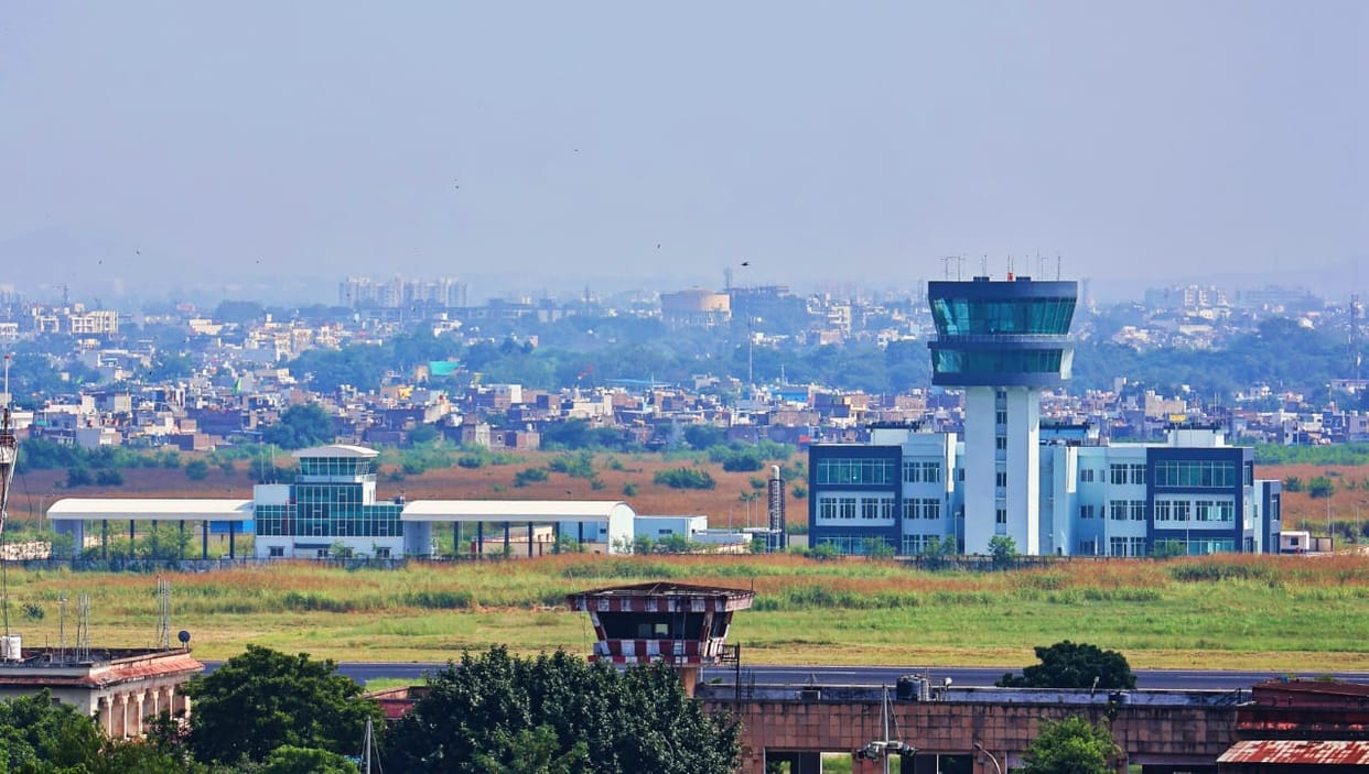 Indore News: New ATC tower built at Indore airport at a cost of Rs 42 crore, height is 120 feet