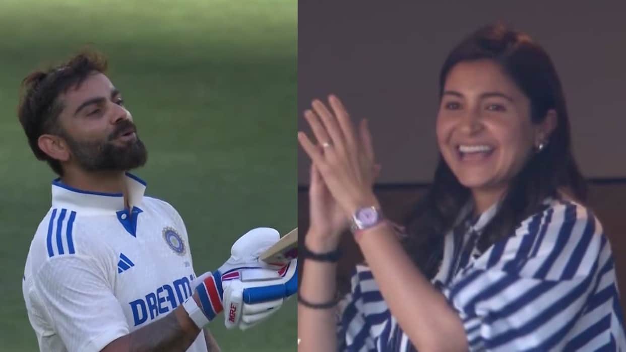 IND vs AUS: Virat Kohli celebrated century after hitting hundred in perth  gives flying kiss to anushka sharma