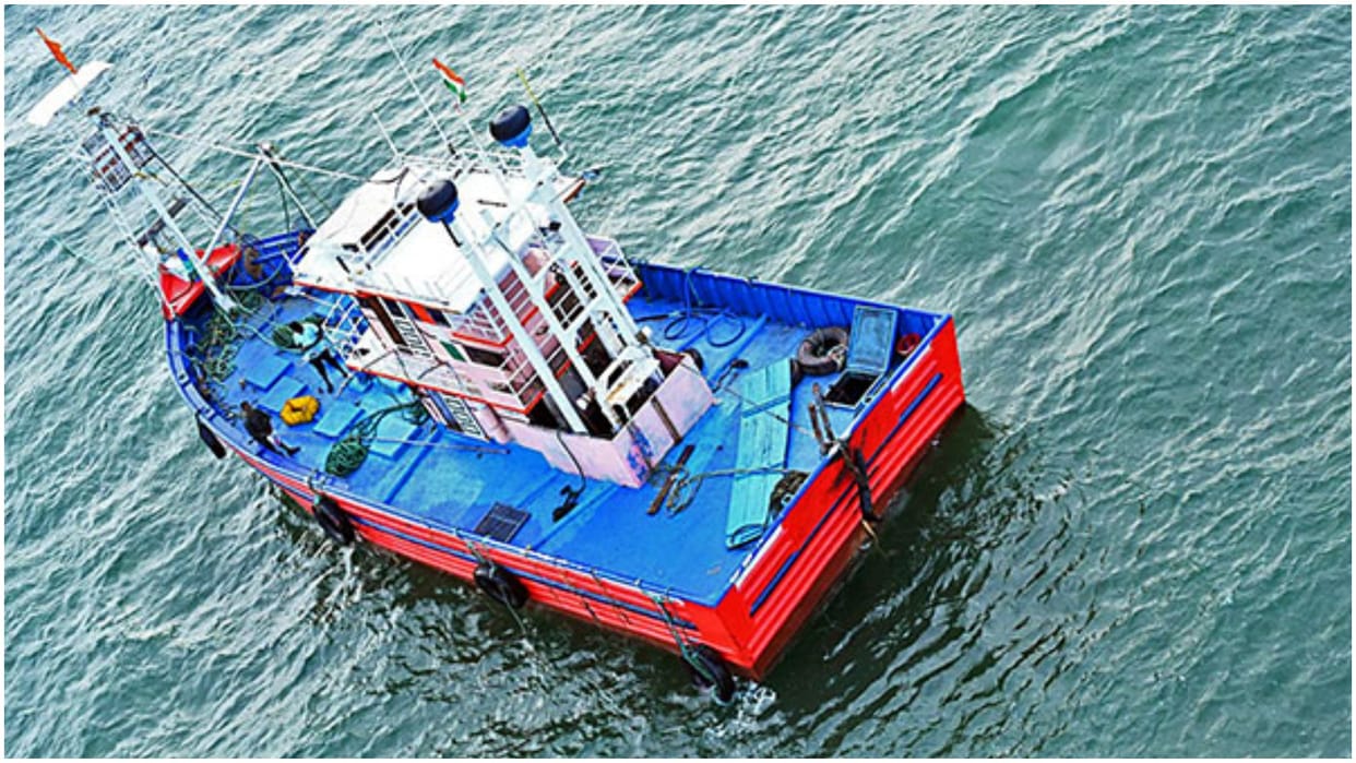 Indian Coast Guard has apprehended huge consignment of around five tonnes of drugs from fishing boat Andaman