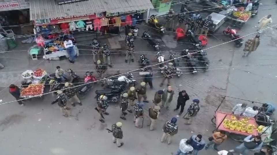 Alert in Muzaffarnagar after Sambhal riot drones flew stones seen on roofs of houses