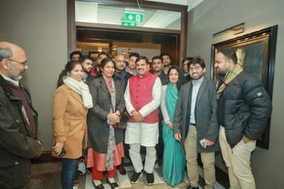 सीएम डॉ. यादव पहले विदेश दौरे पर लंदन पहुंचे