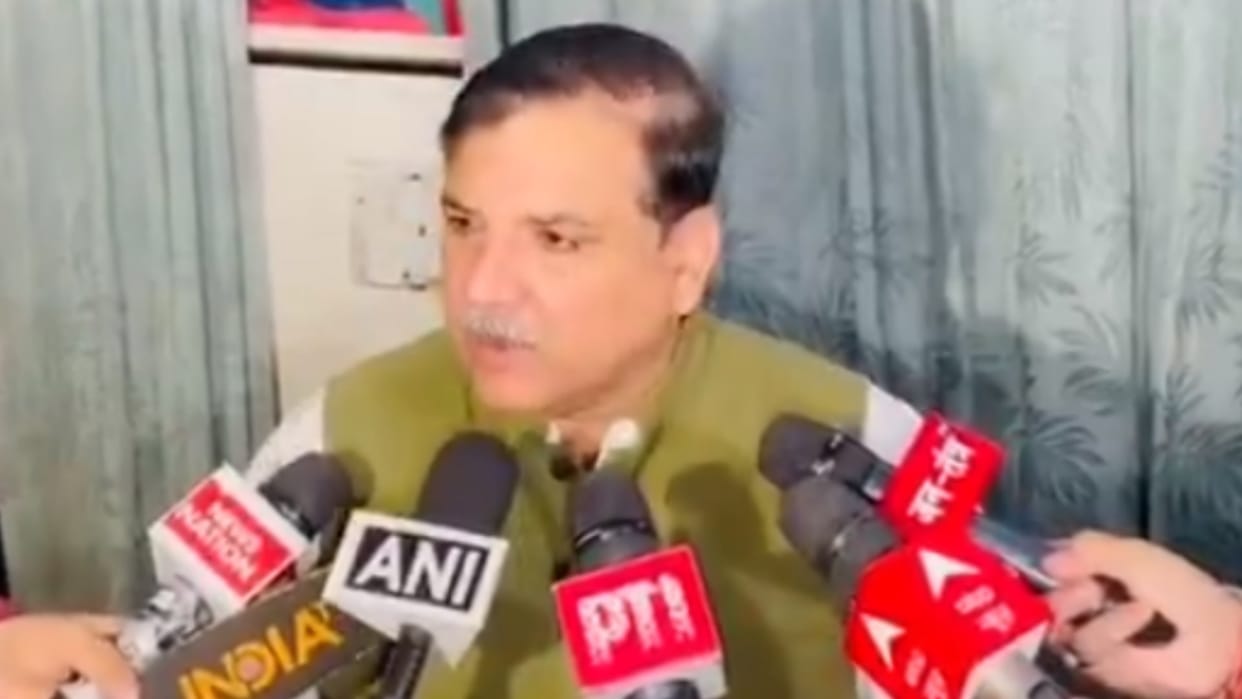 AAP MP Sanjay Singh says BJP is behind violence in Sambhal.
