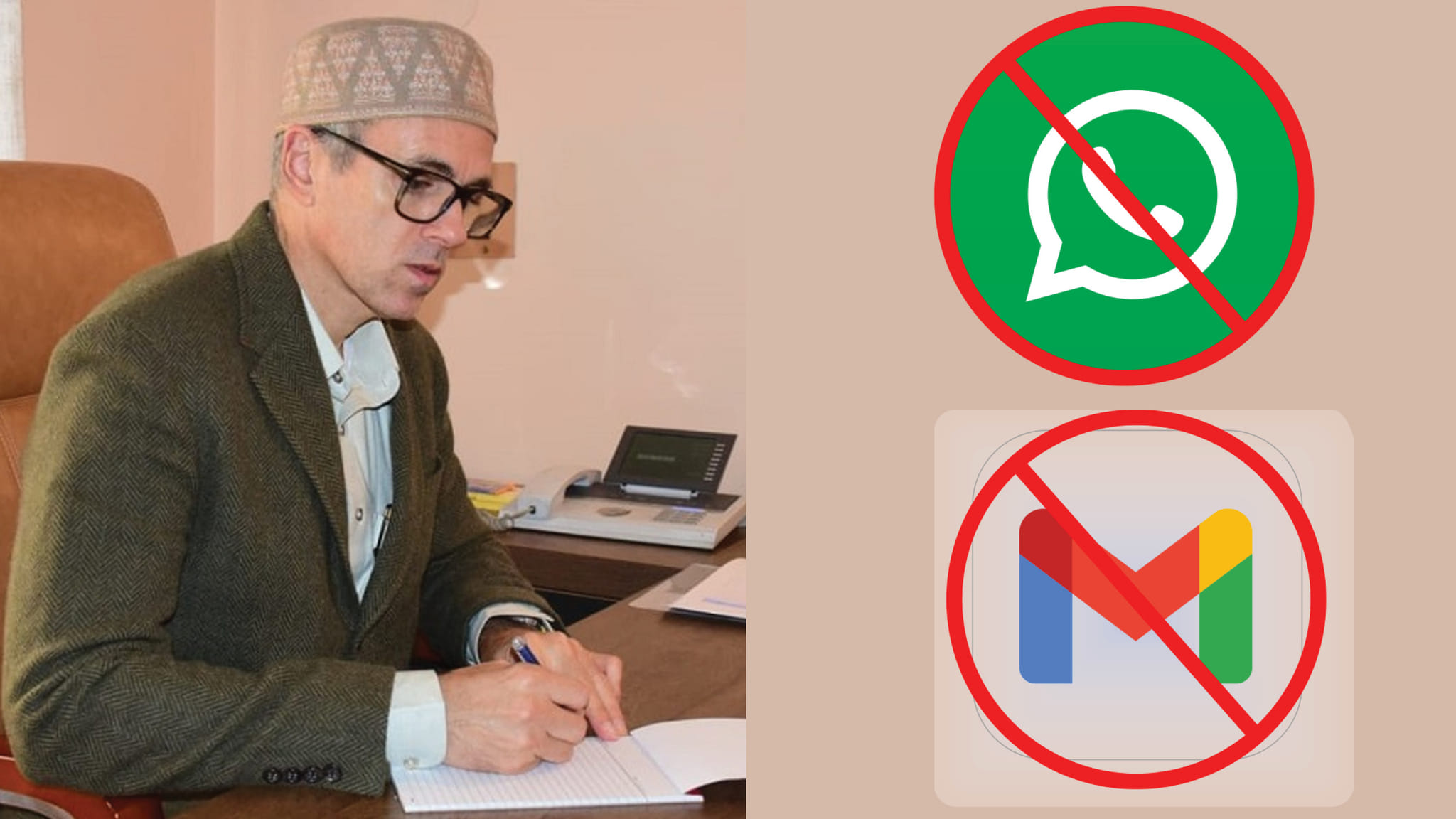 J&K: рд╕рд░рдХрд╛рд░ рдиреЗ рдЬреАрдореЗрд▓ рдФрд░ рд╡реНрд╣рд╛рдЯреНрд╕рдПрдк рдкрд░ рд▓рдЧрд╛рдпрд╛ рдмреИрди, рдХрд╣рд╛- рдЗрдВрдЯрд░рдиреЗрдЯ рдХреЗ рдЬрд░рд┐рдП рдирд╣реАрдВ рднреЗрдЬреЗ рдЬрд╛рдПрдВрдЧреЗ рд╕рд░рдХрд╛рд░реА рдбреЙрдХреНрдпреВрдореЗрдВрдЯ Jammu and Kashmir govt bans use of WhatsApp AND Gmail for transmission of official documents