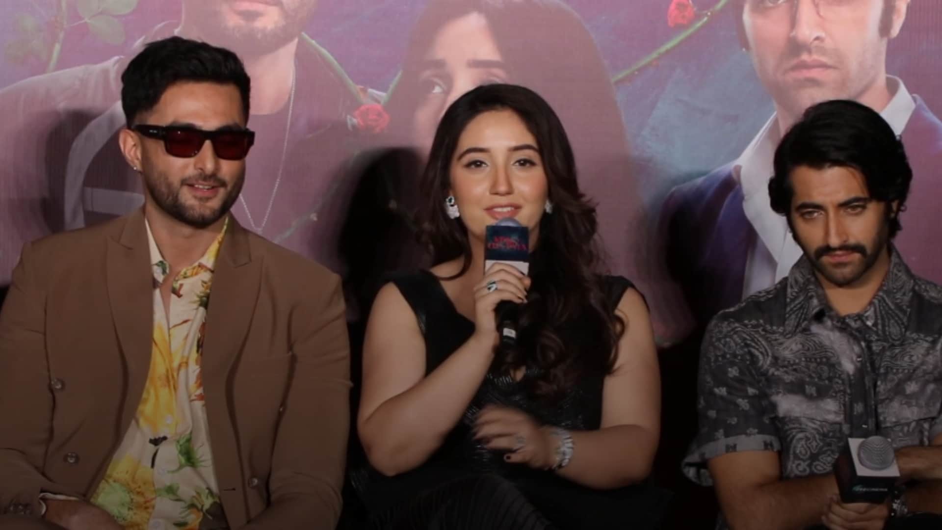Kisko Tha Pata trailer launch event akshay oberoi aadil khan ahnoor kaur looks beautiful