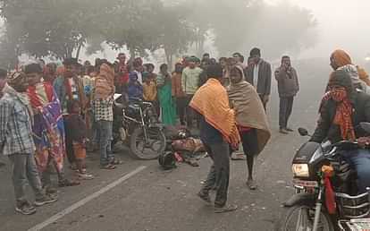 Bihar: 2 people died in a road accident in Saharsa; Truck and bike collision; fog, bihar police investigation