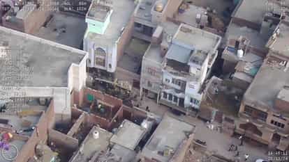 Dispute over land near the Dargah stones and glass bottles on roofs drone monitoring police alert