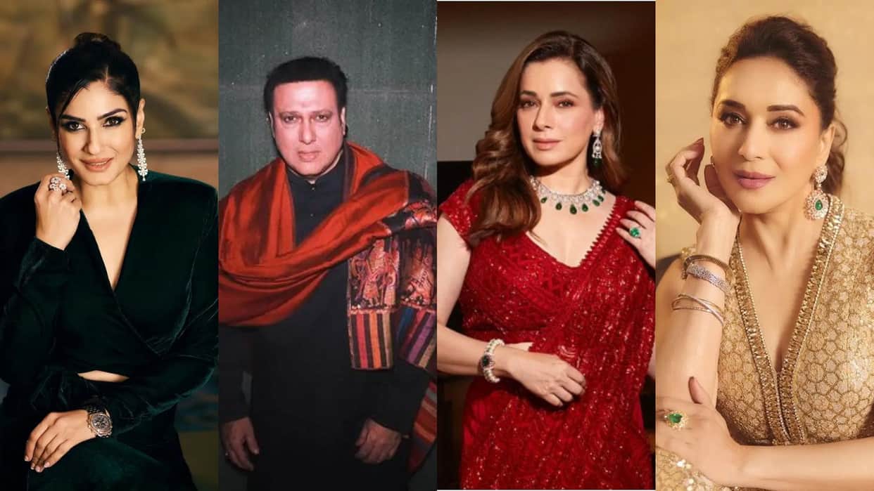 Govinda Affairs with bollywood actress neelam kothari divya bharati raveena tandon rani mukerji