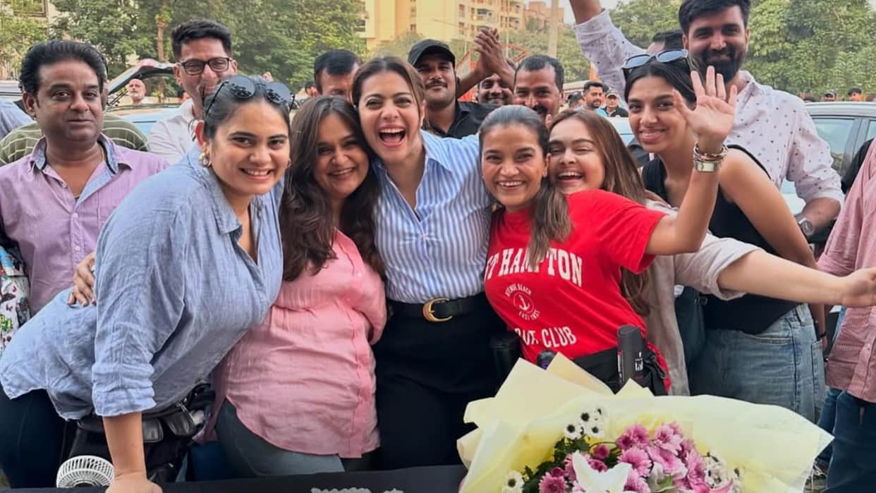 Kajol pens emotional note on wrapping of upcoming project actress shared pictures with cast and crew