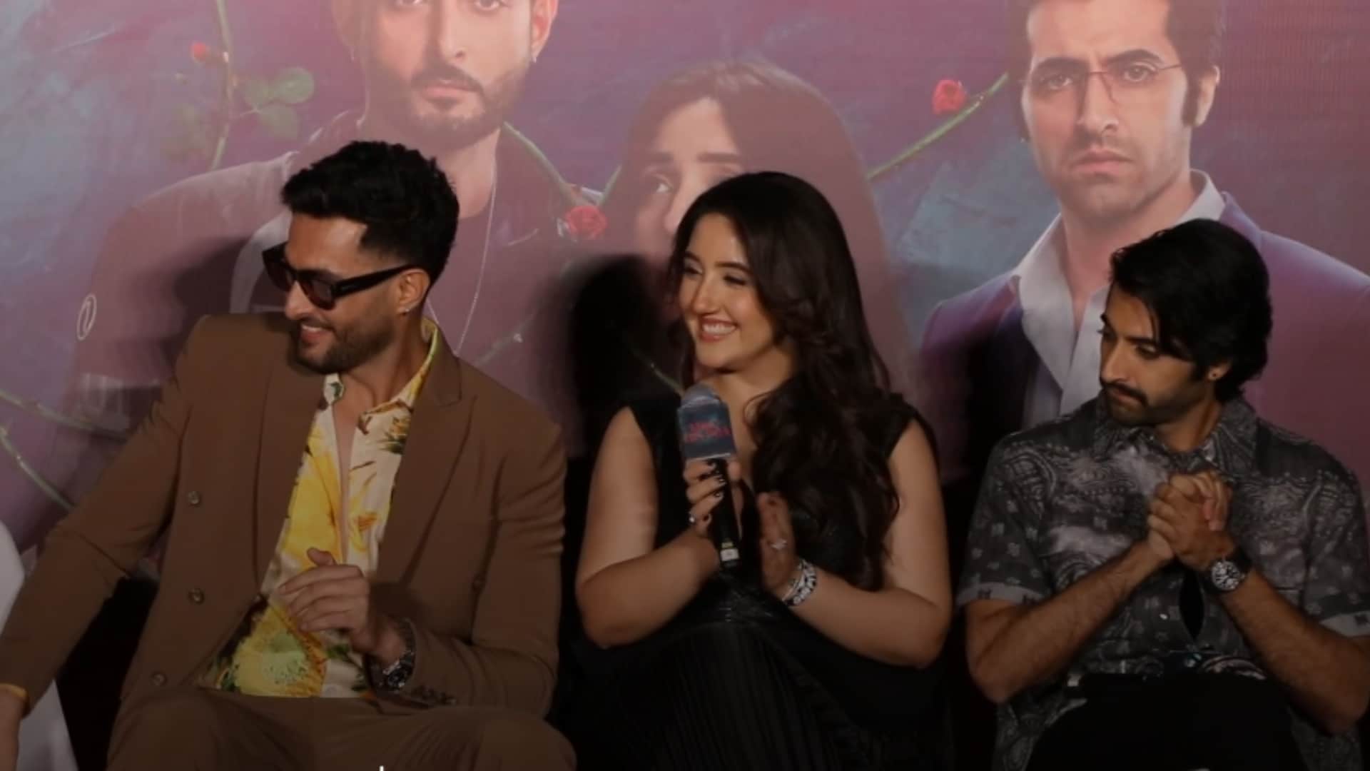 Kisko Tha Pata trailer launch event akshay oberoi aadil khan ahnoor kaur looks beautiful